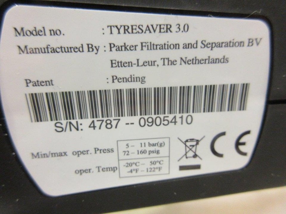 Nitrogenpistol TyreSaver 3.0 Parker, 3 st.