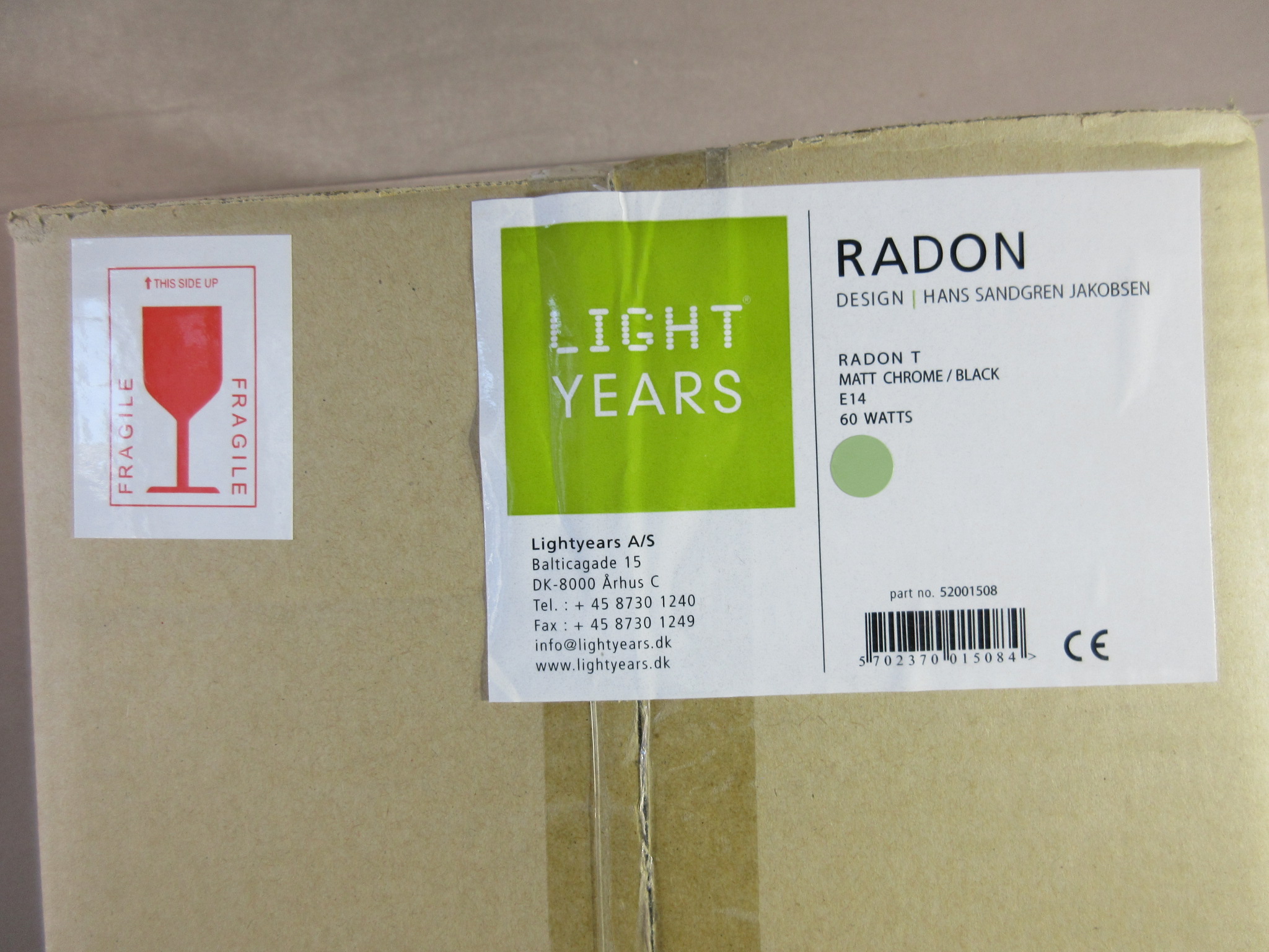 Radon Bordslampa Svart Mattkrom Lightyears
